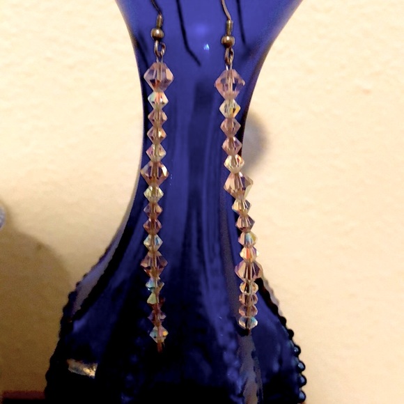 Swarovski Crystal dangle earrings - Picture 3 of 4